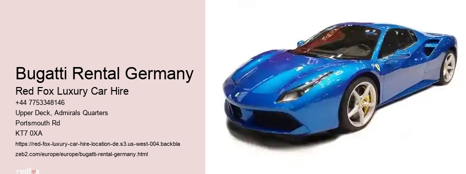 Bugatti Rental Germany